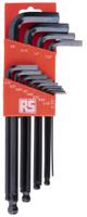 541-7324 RS PRO 33 piece L Shape Imperial, Metric Hex Key Set, 1.5 → 10mm
