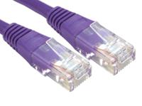 240-6334 RS PRO, 10m Cat6, Purple RJ45 to Male RJ45 Male, U/UTP Unshielded, Terminated PVC Sheath