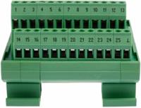 2281144 Phoenix Contact FLKM-D25 SUB/S Series 25-Contact Male Interface Module, D-sub Connector, DIN Rail Mount, 2.5A