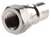 sh2-63-bspp Parker Stainless Steel Male Hydraulic Quick Connect Coupling, G 1/4 Female