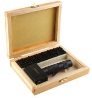 251-716 RS PRO 3.2mm x 113 Piece Engraving Punch Set, (Blanks (x12), Holder, Individual Punches (x100))