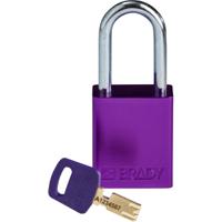 150333 Brady LOTO-99 Key Weatherproof Aluminium Padlock, 6.35mm Shackle, 38.00mm Body