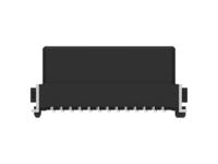 154718-e ERNI 154718 Series Vertical Surface PCB Header, 26 Contact(s), 1.27 mm Pitch, 2 Row, Shrouded
