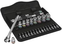 05004020001 Wera 28-Piece Imperial 1/4 in Standard Socket/Bit Set with Ratchet, 6 point; Hex Bit; Phillips Bit; Pozidriv Bit; Torx