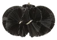 53619 Vikan Hard Bristle Black Toilet Brush, Polyester, Polypropylene, Stainless Steel bristle material