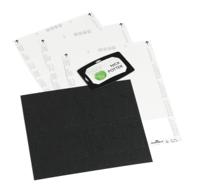 827301 Durable Charcoal Recycled Paper Name Badge