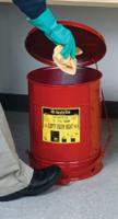 jcn09300rd Justrite Safety Cans 38L Red Pedal Steel Flammable Waste Can