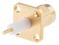 r125444000 Radiall, Plug Panel Mount SMA Connector, 50Ω, Solder Termination, Straight Body
