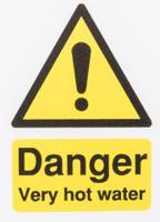 146-420 RS PRO Self-Adhesive General Hazard Hazard Warning Sign (English)