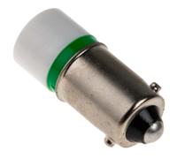 207-545 RS PRO Green LED Indicator Lamp, 6V ac/dc, BA9s Base, 10mm Diameter, 1610mcd