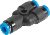qsmy-2 Festo QS Series Y Tube-to-Tube Adaptor to Push In 2 mm, Tube-to-Tube Connection Style, 133037