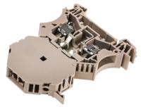 1014100000 Weidmuller  WSI Series Beige, Single-Level, Screw Termination, Fused