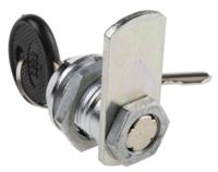 146-1815 RS PRO Cabinet Lock, 16.5mm Panel-to-Tongue, 20.2 x 17.2mm Cutout, Key Unlock
