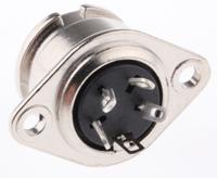 490-967 RS PRO 4 Pole Din Socket, 1 → 4A, 100 V ac, Bayonet, Female, Chassis Mount