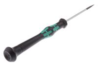05118006001 Wera Slotted Precision Screwdriver, 2 x 0.4 mm Tip, 60 mm Blade, 157 mm Overall
