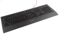 920-005216 Logitech Wired USB Keyboard, Nordic, Black