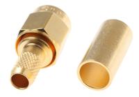j01150a0041 Telegartner, Plug Cable Mount SMA Connector, 50Ω, Crimp Termination, Straight Body