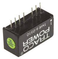 tmr-6-0510 TRACOPOWER TMR 6 DC-DC Converter, 3.3V dc/ 1.3A Output, 4.5 → 9 V dc Input, 6W, Through Hole, +70°C Max Temp