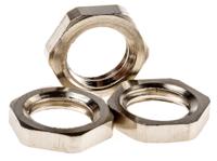a800010 SES Sterling Nickel Plated Brass Cable Gland Locknut, M10 Thread