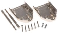 8655mh0912lf Amphenol Communications Solutions 8655MH Series Die Cast Zinc D Sub Backshell, 9 Way, Strain Relief