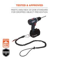 19002 Ergodyne Standard Aluminium, Elastic, Nylon Tool Lanyard Lanyard, 4.5kg Capacity