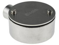 471-1221 RS PRO Terminal Box, Conduit Fitting, 20mm Nominal Size, 316 Stainless Steel, Silver IP67 rating