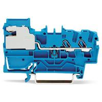 2002-7214 WAGO  TOPJOB S Series Blue, 2.5mm², 1-Level, Push In Termination