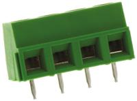 282836-4 TE Connectivity Buchanan Series PCB Terminal Strip, 4-Contact, 5mm Pitch, Through Hole Mount, 1-Row, Screw Termination