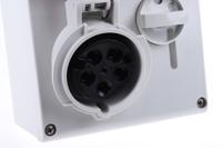 5051687 Scame Horizontal Switchable IP66, IP67 Industrial Interlock Socket 3PN+E, Earthing Position 6h, 16A, 415 V