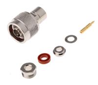 n1141a1-nt3g-1-50 Amphenol RF, Plug Cable Mount N Connector, 50Ω, Solder Termination, Straight Body