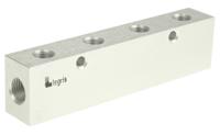 3313-10-13-04 Legris 3313 8 Outlet Manifold, G 1/4 G 1/8