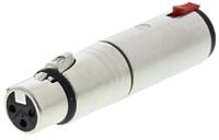 na3fj Neutrik AV Adapter, Female 1/4 in Stereo to Female XLR