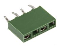 215297-4 TE Connectivity AMPMODU HV100 Series Straight Through Hole Mount PCB Socket, 4-Contact, 1-Row, 2.54mm Pitch, Solder