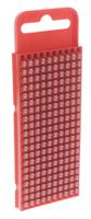 561-01622-wic1-2-pa66-rd HellermannTyton WIC1 Snap On Cable Markers, Red, Pre-printed "2", 2 → 2.8mm Cable, 561-01622 WIC1-2-PA66-RD