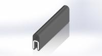 727-6068 RS PRO Black EPDM  Edging Strip, 20m