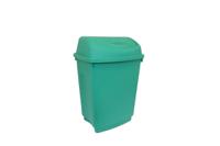 178-7698 RS PRO 50L Green Flip Plastic Waste Bin