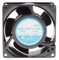 619-6977 RS PRO Axial Fan, 115 V ac, AC Operation, 51m³/h, 9W, 120mA Max, 80 x 80 x 38mm