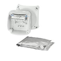 wp-0202-g HENSEL WP Series Grey Polycarbonate Terminal Box, IP68, 5 Terminals, 62 x 93 x 93mm