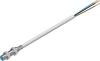 sien-m5b-po-k-l Festo Inductive Threaded Barrel Proximity Sensor, M5, 0.8 mm Detection, PNP NC, 10 → 30 V dc