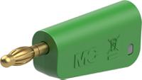 641045-25 Staubli Green Plug Test Plug, Screw Termination, 32A, 30V ac, Gold Plating