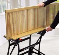 wm626-xj Black & Decker Portable Steel Workbench, 250kg Max Load, Adjustable Height, 775mm x 740mm