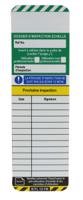 lad-fr-eitl-12-10 Brady Black on Green, White, Yellow Safety Ladder Tag, French Language, 10 per Pack