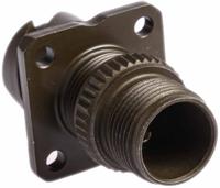 97b-3100a-10sl-3s Amphenol Limited, 97B, Brass 3 Way Wall Mount MIL Spec Circular Connector Receptacle, Socket Contacts,Shell Size 10SL,