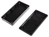 1599bbk Hammond 1599 Series Black Flame Retardant ABS Enclosure, IP54, Black Lid, 130 x 65 x 25mm