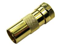 266-2218 RS PRO TV Aerial Connector Male to Male, Cable Mount