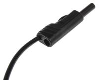 973-645-100 Hirschmann Test & Measurement Test lead, 16A, 60V dc, Black, 500mm Lead Length