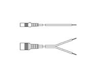 489-1635-l21 Sanyo Denki Power Cable Assembly Plug Cord, 2.1m, for use with ACDC fan