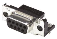 5747844-4 TE Connectivity Amplimite HD-20 9 Way Right Angle Through Hole D-sub Connector Socket, 2.74mm Pitch, with 4-40 UNC