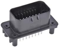 776200-1 TE Connectivity, AMPSEAL Automotive Connector Plug Black Panel Mount 23 Way, Solder Termination