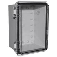 chdx8-324c CAMDENBOSS X8 Series Grey ABS General Purpose Enclosure, IP67, IK08, Clear Lid, 185x135x100mm